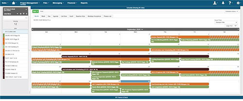 4 scheduling pro tips for specialty contractors 3 Screenshot Buildertrend scheduling feature.